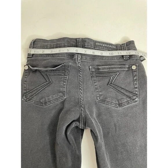 Rock & Republic Kendall Capri Jeans Womens Size 4, Black, R210794 - Picture 6 of 10